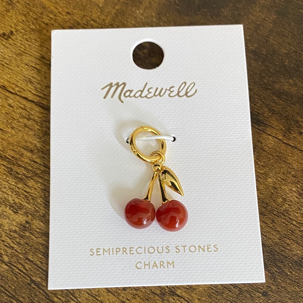NWT MADEWELL Semiprecious Cherry Charm - Picture 3 of 7